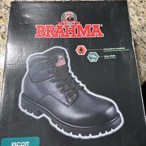 Brahma Men's Black Leather Boots